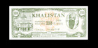 Reproduction Rare India Bank of Khalistan banknote $100 2001 antique Sikh