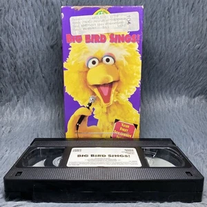 Sesame Street Big Bird Sings! VHS Tape 1995 Sony Wonder Cartoon Film Rare - Picture 1 of 8