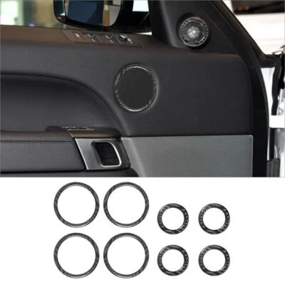Cubierta de altavoz de puerta de fibra de carbono para Land Rover Range Rover Sport 2014-2017 Foto 1 de 4