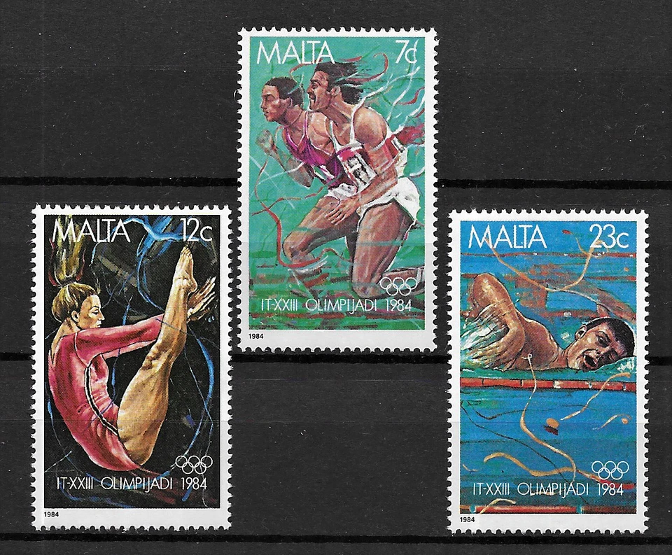 Malta 1984 Juegos Olímpicos MNH Set S.G. 742-744 Foto 1 de 1