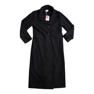The Frolic Damen Mantel Gr. 40 Schwarz Lang Warm Wintermantel NEU - Bild 1 von 3