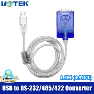 Convertitore cavo da USB a RS485 RS422 RS232 4,9 piedi adattatore completo mezzo duplex DB9 - Foto 1 di 9