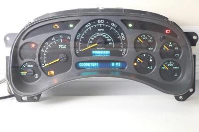 LED VERDE 03-05 GMC Yukon Silverado HD GÁS Reman Instrument Cluster 0 milhas #2 - Imagem 1 de 4