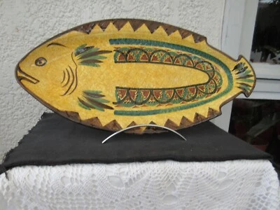 Magnifique plat à poisson en céramique de St-Jean -de-Bretagne - Photo 1/4