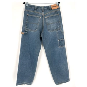 Vintage Y2K Timberland Mens Utility Baggy Loose Fit Carpenter Jeans Size 33 x 32 - Picture 1 of 15