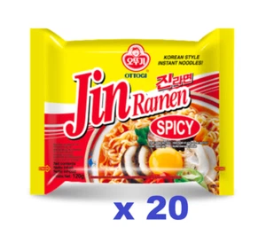 Ottogi JIN Ramen Spicy 20x120g Instant suppen RAMEN Nudeln BTS OTOKI - Bild 1 von 3