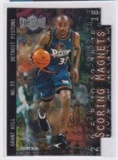 1999-00 SKYBOX METAL SCORING MAGNETS GRANT HILL DETROIT PISTONS #1