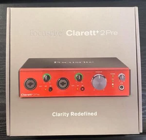 FOCUSRITE CLARETT+ 2PRE USB-C AUDIO INTERFACE-BRAND NEW OPEN BOX. - Picture 1 of 3
