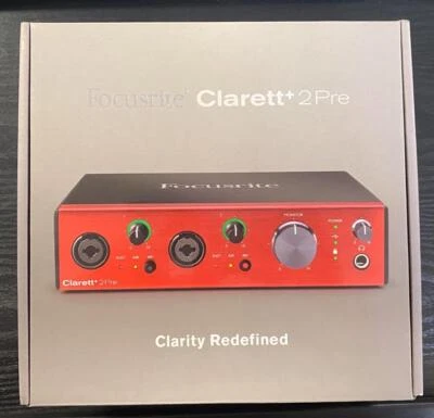FOCUSRITE CLARETT+ 2PRE USB-C AUDIO INTERFACE-BRAND NEW OPEN BOX. - Image 1 of 3