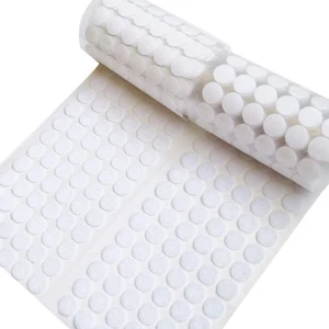Self Adhesive Dots 1000Pcs (500 Pairs) 0.59 Dia, Strong Sticky Back Nylon, Hook - Picture 1 of 12