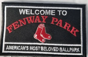 Welcome to Fenway Park Boston Red Sox Embroidered Patch approx 2.75x4" - Picture 1 of 2