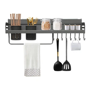 Estante de Pared Estante de Cocina Gastro Estante Tablero de Pared con Especias Estante Acero Inoxidable - Imagen 1 de 19