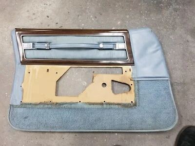Panel de puerta delantera izquierda del conductor Cadillac Fleetwood Deville 1977-1979 OEM AZUL CLARO Foto 1 de 4