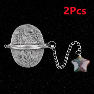 Filtro de té de acero inoxidable Indian Agate Star infusores de bolas HT2525 2 piezas - Imagen 1 de 7