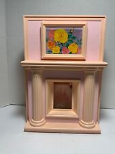 VINTAGE 1990  BARBIE MAGICAL MANSION FIREPLACE / KITCHEN WORKS + 5 ACCESSORIES