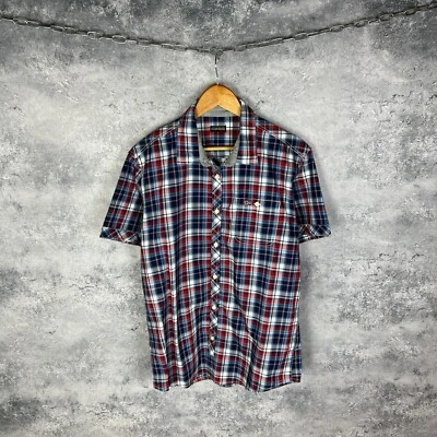 Camisa a Cuadros Napapijri Hombre Manga Corta Algodón Multicolor Talla L Foto 1 de 4