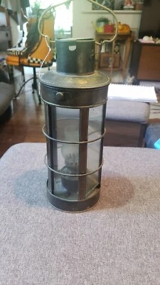 Antique metal Navigation Sea Lantern querosene Made in Hong Kong  - Image 1 of 4