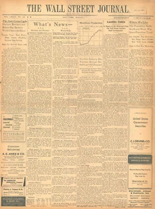 Wall Street Journal 1935 January to December Original Birthday Newspaper - Picture 1 of 3