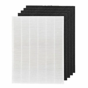 True HEPA + 4 Replacement Filters for Winix 115115 PlasmaWave 5300 5500 Size 21 - Picture 1 of 9