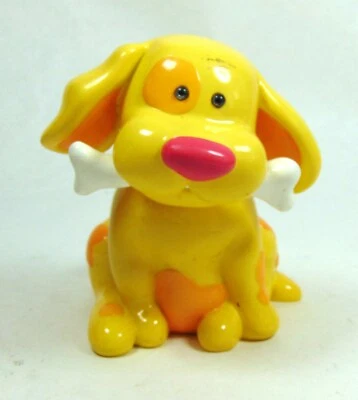 Cute Bobblehead Yellow Dog Toothbrush Holder by Allure (2004) - Image 1 of 4