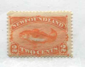 Newfoundland 1887 2 cents orange mint o.g. hinged - Picture 1 of 1