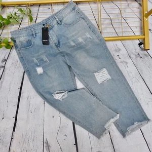 Sheilay Damen Jeans Cropped High Rise Gr. XXL Neu mit Etikett - Bild 1 von 7