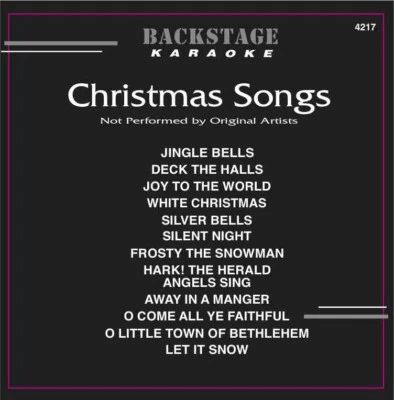 KARAOKE CHRISTMAS SONGS CD+G BACKSTAGE-4217 JOY TO THE WORLD,FROSTY THE SNOWMAN+ - Image 1 of 2