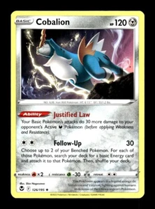 Pokemon Silver Tempest COBALION 126/195 - Picture 1 of 1