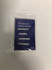 eBay 25th Anniversary "Sellerbration" Pin Set four (4) rare - new and sealed - Picture 1 of 2