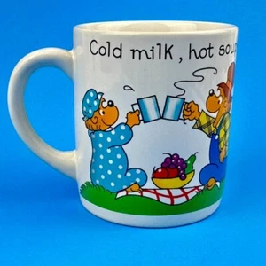 Vintage Berenstain Bears Handled Coffee Mug - Picnic 1987 S & J - Ceramic - Picture 1 of 7