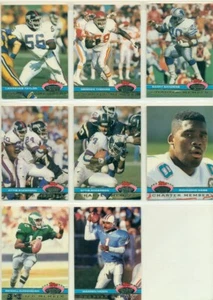 NFL-FOOTBALL INSERT TRADING CARD LOT-8 CARDS-TOPPS STADIUM CLUB-TAYLOR-SANDERS - Picture 1 of 2