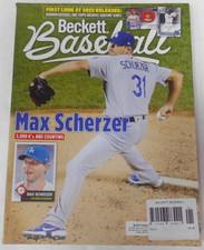 Beckett Baseball magazine Dec 2021 Max Scherzer 3000 Ks + 2022 Releases 1st look