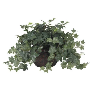 Puff Ivy W/Vase Silk Plant Realistic Nearly Natural Home Garden Decoration - Picture 1 of 1