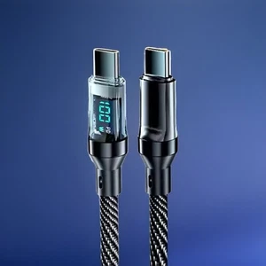 USB-C to Type-C Fast Charge Cable LED Digital Display Charging Cord 2m - Picture 1 of 9