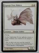 MAGIC THE GATHERING SAVIORS OF KAMIGAWA WHITE EIGANJO FREE-RIDERS CREATURE CARD