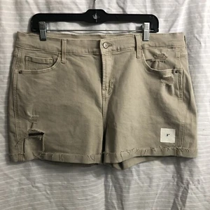 Mujer Antiguo Azul Marino Tostado Medio Tiro Boyfriend Shorts Talla 14 - Imagen 1 de 4