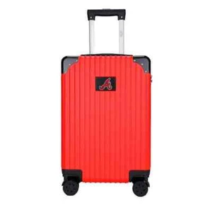 21 in. Red Travel Hardcase Extra Lock Carry-on Rolling Spinner Wheels Luggage - Picture 1 of 8