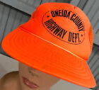 Safety Orange Oneida County VTG Snapback Baseball Cap Hat