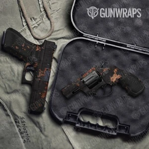 GunWraps Rust 3D nera premium pistola vinile avvolgente pelle opaca USA - Foto 1 di 1