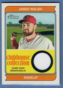 Camiseta deportiva Topps Heritage Jared Walsh colección casa club 2023 reliquia de ángeles SP - Imagen 1 de 2
