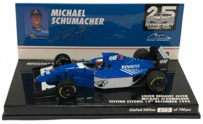 Minichamps Ligier JS39B Estoril Test December 1994 Michael Schumacher 1/43 Scale - Image 1 of 2