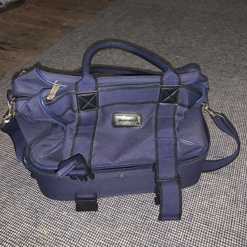 Drakes Pride Airport Midi 2 Tier Bag Four Bowl Holder Dark Blue Colour - Image 1 of 4