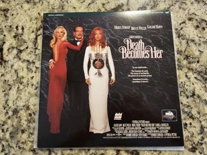 Death Becomes Her (Laserdisc, 1993) Vintage 90's Comedy Streep, Willis, Hawn - Picture 1 of 5