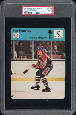 Sportscaster Italia 1977-79 hockey sobre hielo #77-10 Wayne Gretzky Hof PSA 6 EX-MT Foto 1 de 2