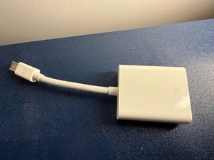 Genuine Apple A1307 Mini DisplayPort to VGA Adapter – White – Tested - Picture 1 of 4