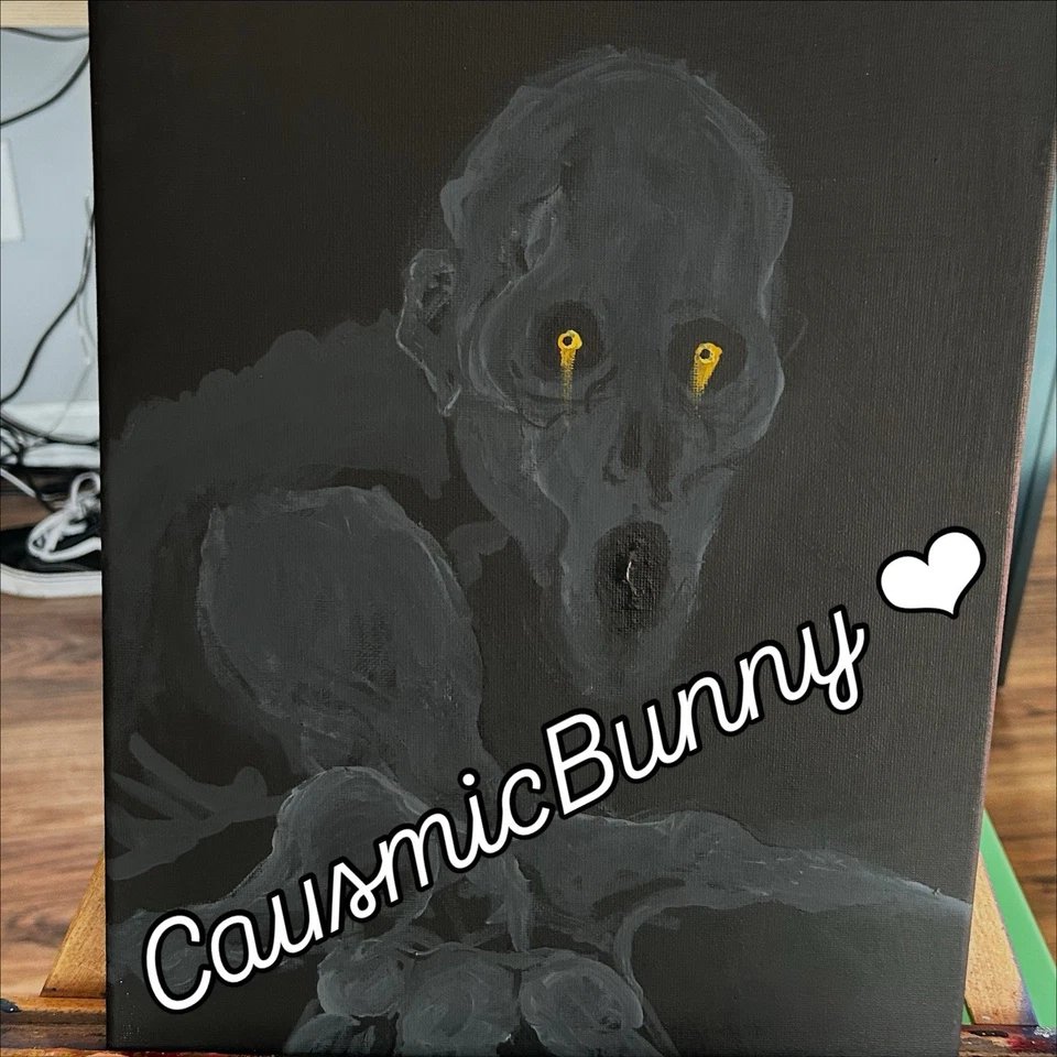 “What I See In My Dreams” Acrylic Painting Canvas Dark Arts - Image 1 of 1