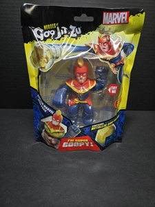 Heroes of Goo Jit Zu Marvel Hero Pack. Captain Marvel Squishy 5 Inch /VHTF! - Picture 1 of 4