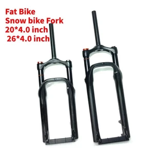 Snow Bike Air Pressure Suspension Fork 20/26inch Fat Bicycle Quick Release Fork - Picture 1 of 17