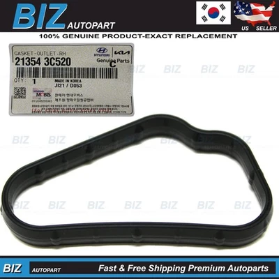 Genuine! Timing Right Gasket FOR 10-17 HYUNDAI KIA 3.3L 3.8L OE# 21354-3C520 - Image 1 of 4