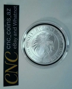 Ronda de plata fina Mighty Eagle .999 de 1 oz Troy de SilverTowne Mint - Imagen 1 de 2